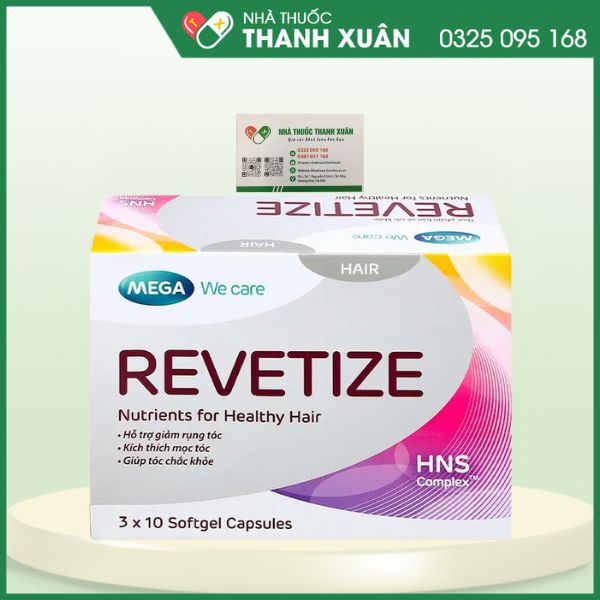 Revetize - Giảm rụng tóc, kích thích mọc tóc, giúp tóc chắc khỏe